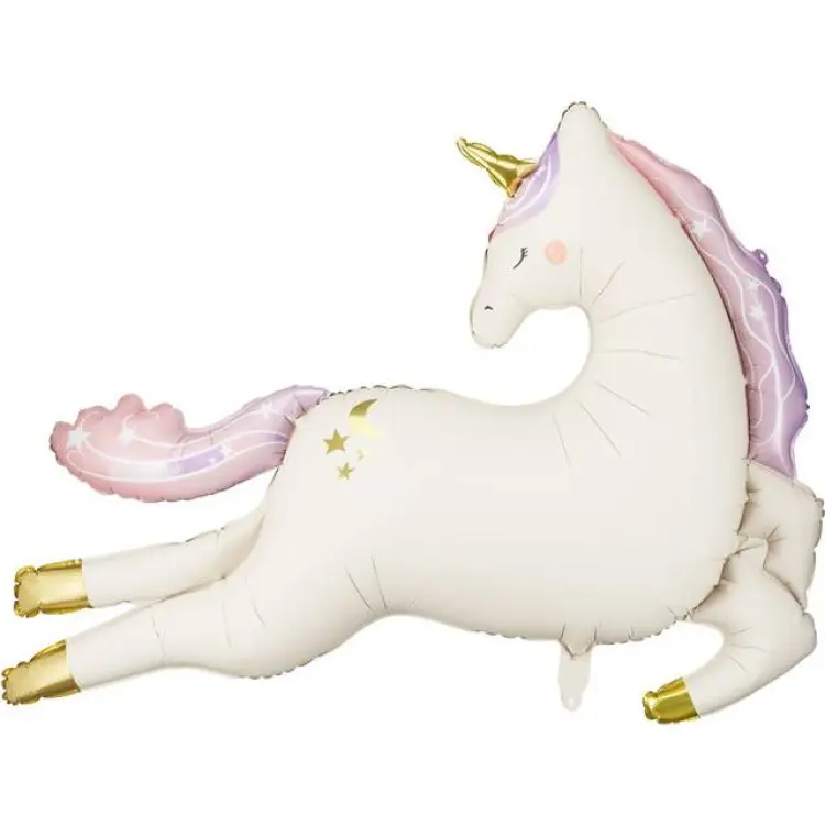 PartyDeco Foil Balloon Unicorn 113x83 cm