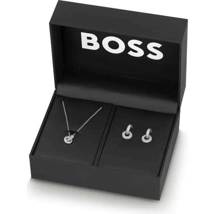 BOSS Gift-Boxed Necklace Earrings Set
