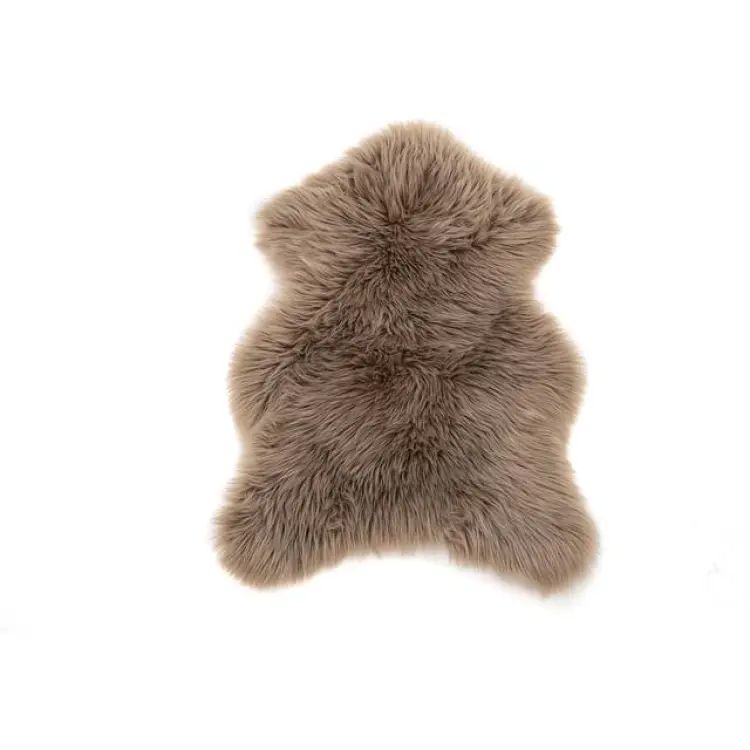 Venture Home Katy Sheepskin Polyester/fake suede/Acrylic Vit, Brun cm
