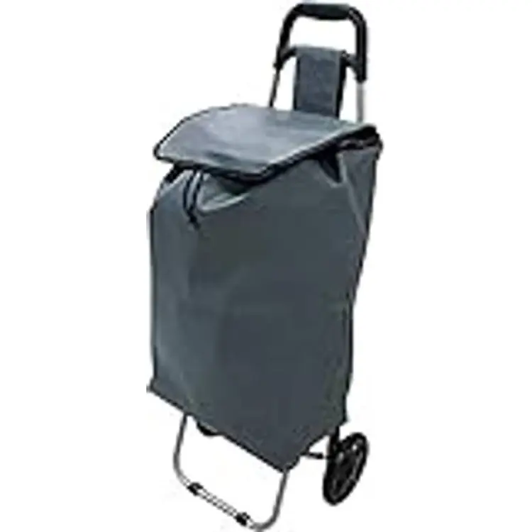 MSV Shoppingvagn Med 2 Hjul - Marinblå/Mörkblå