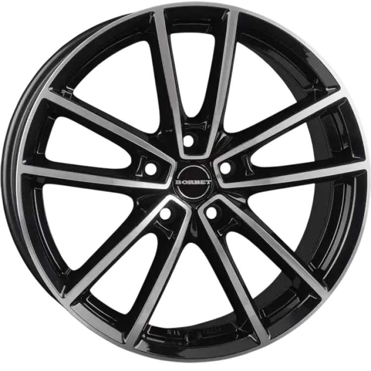 Borbet W BLACK POLISHED GLOSSY 8x19 ET:48
