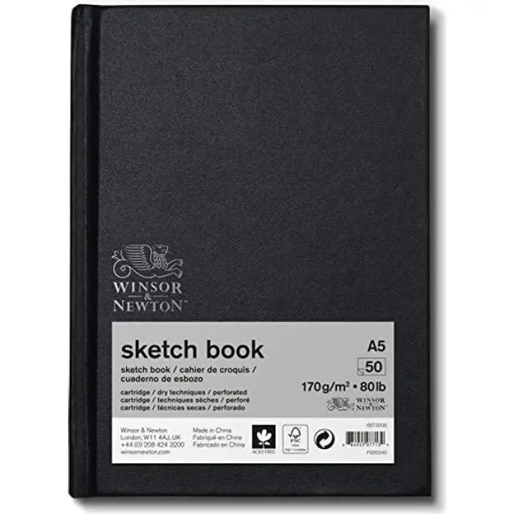 Winsor & Newton Hardbound Sketchbook A5 170gsm 50 sheets
