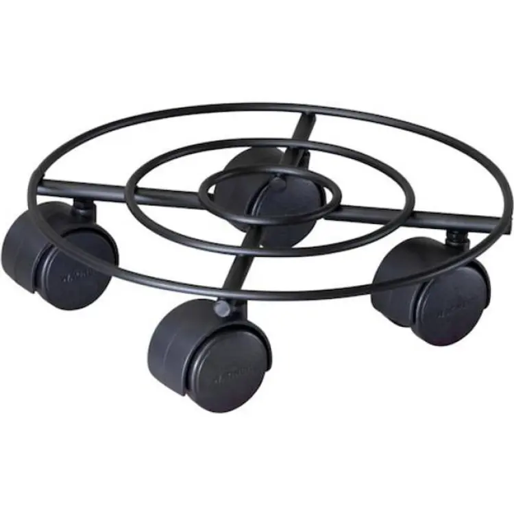 Wagner Blomvagn System Multi Roller Stål Ø23 cm Svart