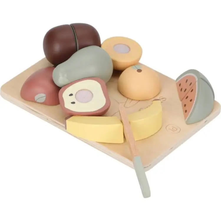 Little Dutch Leksaksmat Trä Skärbräda Frukt