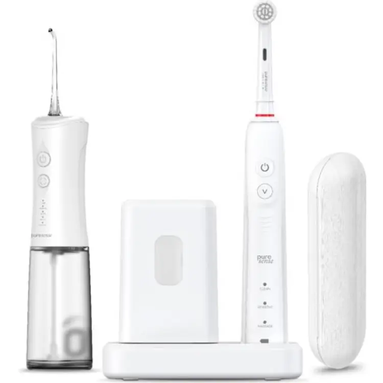 PureSense PSOL500W Oscillerande Eltandborste UV Rengörare Flosser
