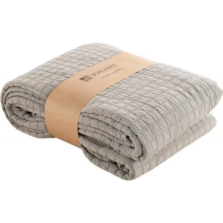 Borganäs Quiltat 150x250 Sängöverkast Beige (250x150cm)