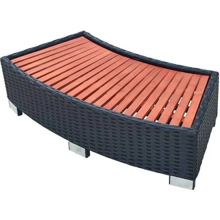 vidaXL Spatrappa konstrotting 92x45x25 cm svart