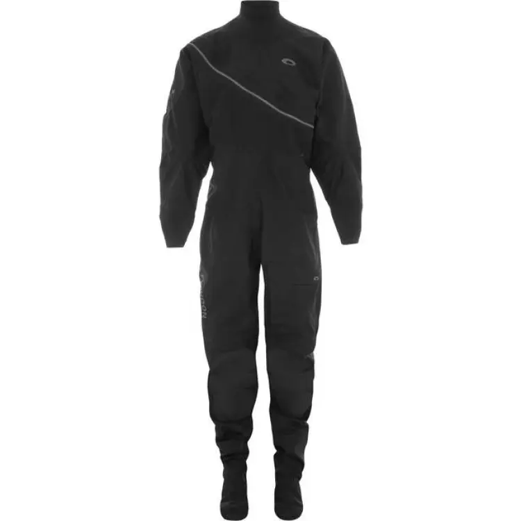 Typhoon Mens Ezeedon Front Zip Drysuit - Black/Grey