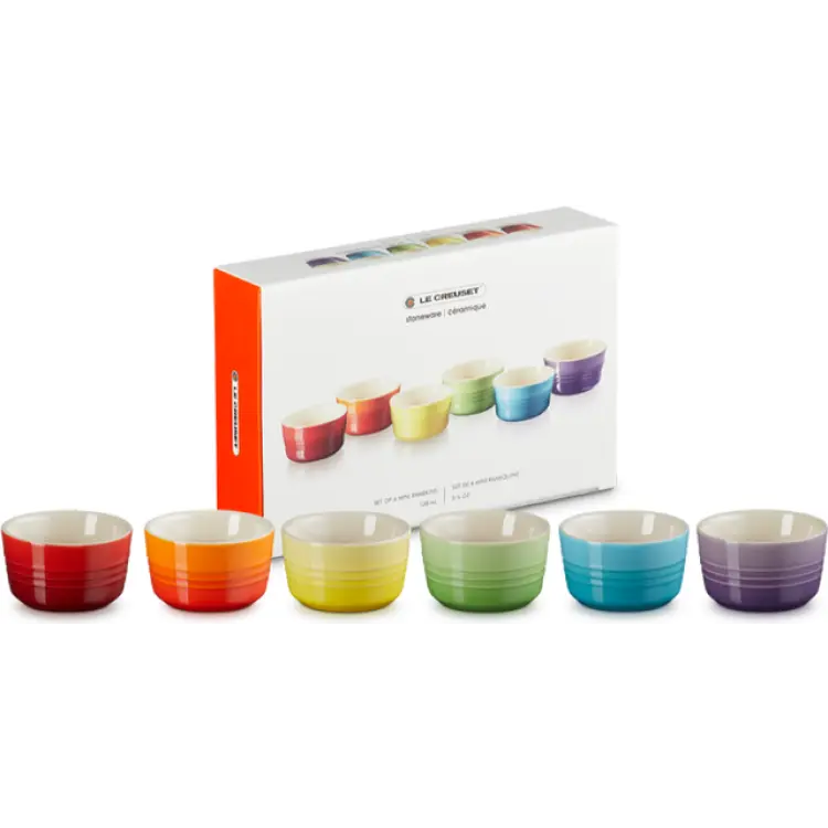 Le Creuset Rainbow Signature Set 6st Mini Ramekiner 20 cl 6-pack Ramekin