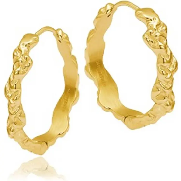 Sistie Gold Plated Hoop Creoler