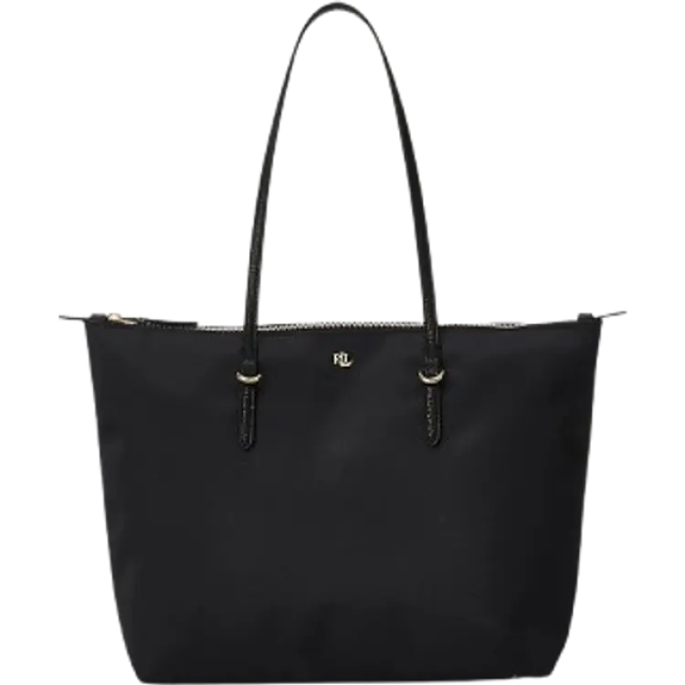 Lauren Ralph Lauren Keaton Medium Nylon Tote Bag - Black