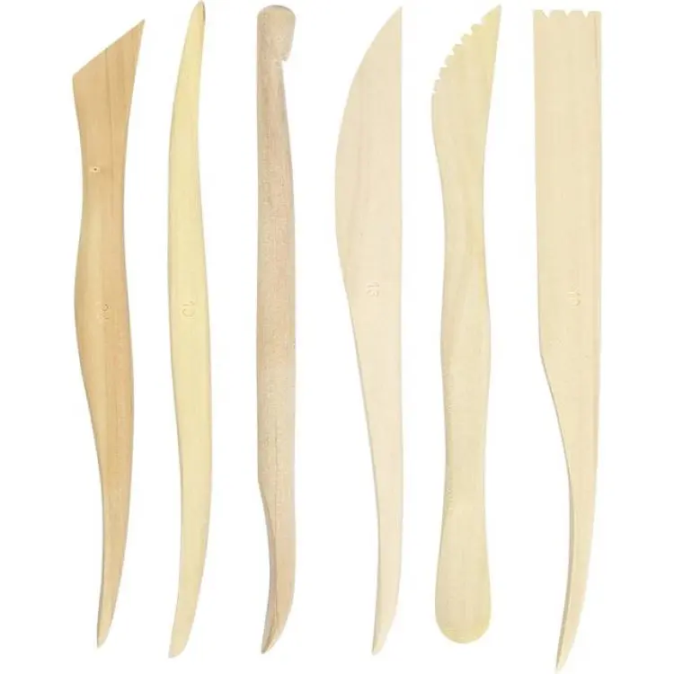 Creativ Company Wooden Modelling Tool 6-pack