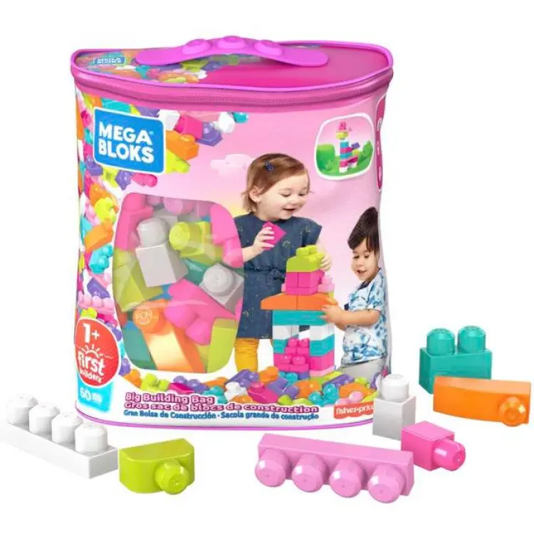 Fisher-Price Mega Bloks First Builders Big Building Bag 60pcs