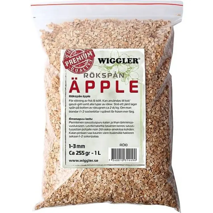Wiggler Rökspån Äpple 255g