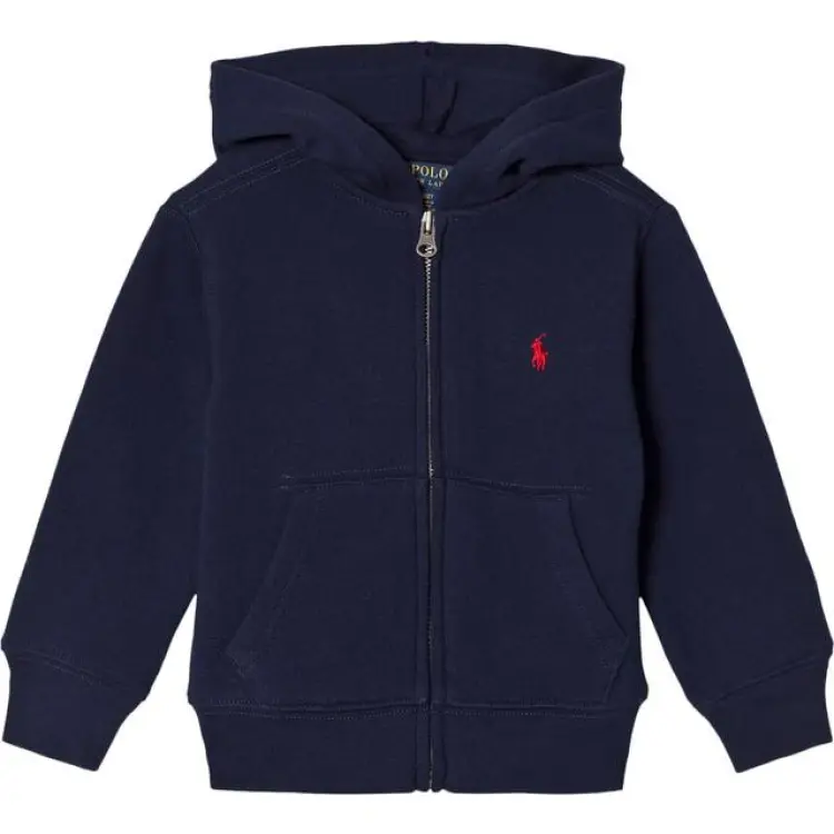 Polo Ralph Lauren Big Kid's Cotton Blend Fleece Hoodie - Navy (323547626001)