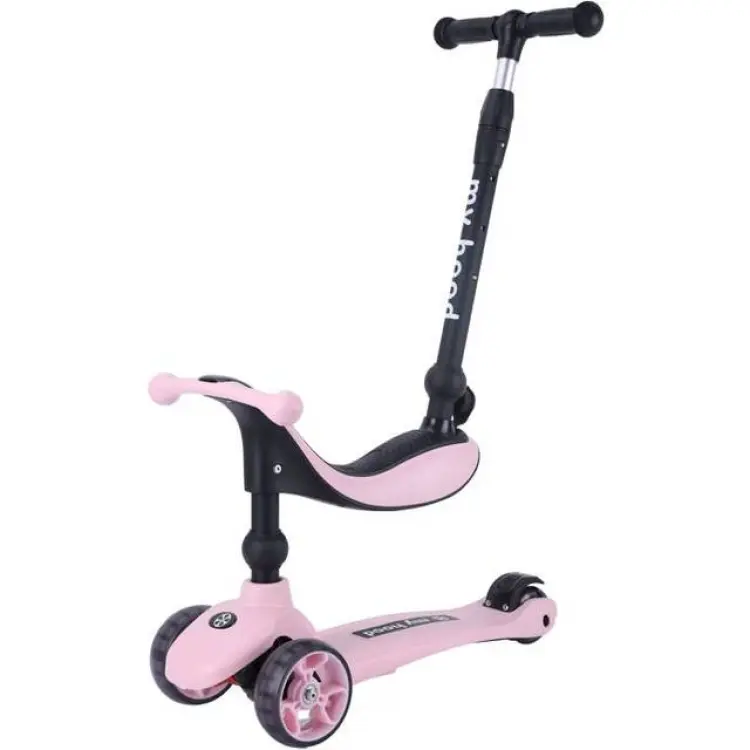 My Hood Kick n Ride Scooter Pink