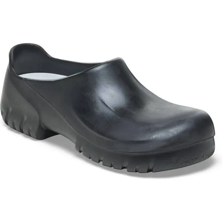 Birkenstock A640 Steel Toe Polyurethane Clogs - Black
