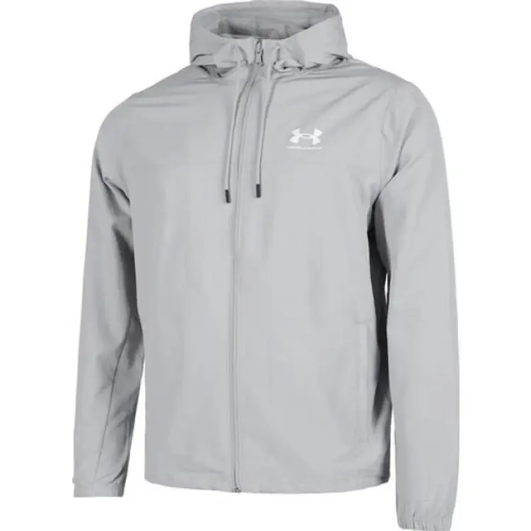 Under Armour Rival Woven Men's Windbreaker - Mod Grey/White
