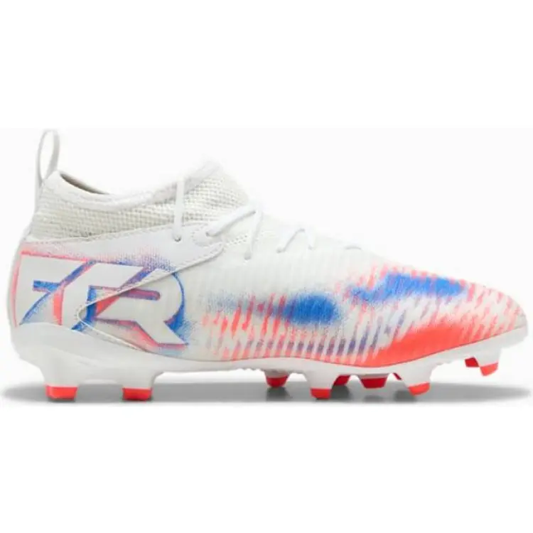 Puma Future 8 Match FG AG Football Boots - White/Black/Glowing Red