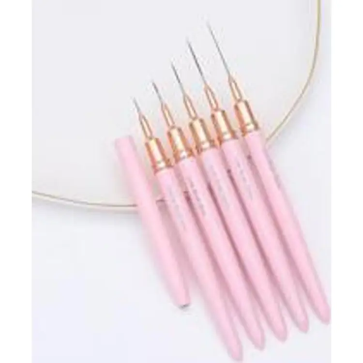 Shein Nail Drawing Pen Set,5 PCS Handle Nail Pen