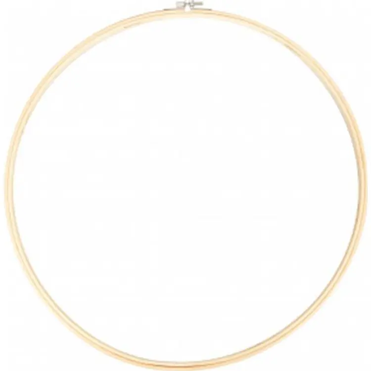 Infinity Hearts Broderiring Bambu Natur 40cm