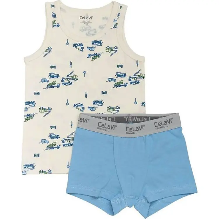 CeLaVi Underklädesset - Linne/Boxershorts - Daiquiri Green