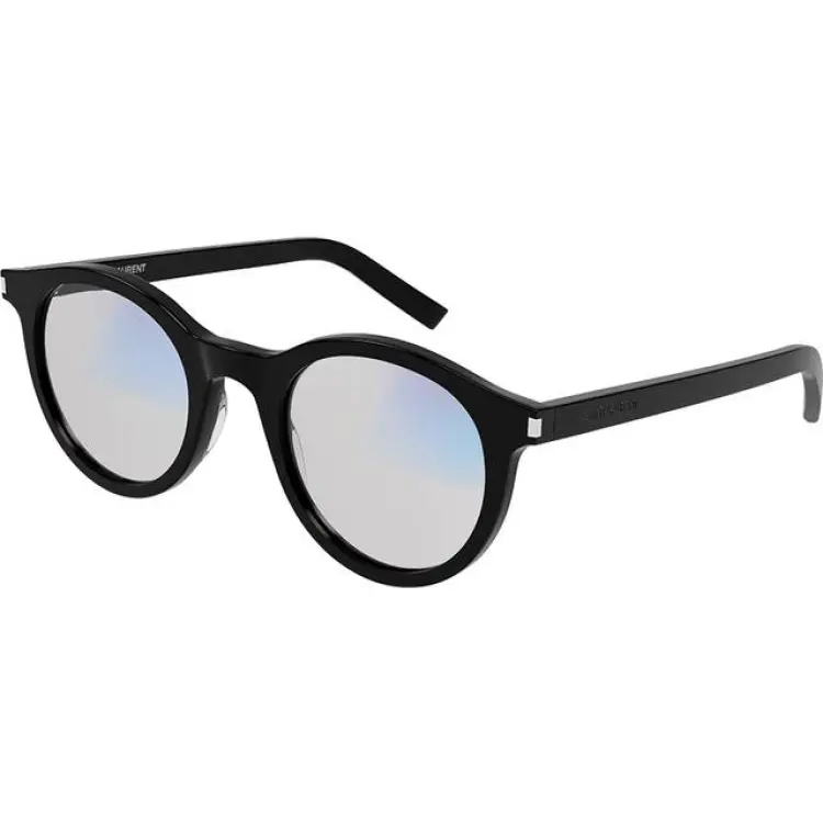 Saint Laurent Unisex SL 342 006 Blåljusglasögon Acetat Svart Grå