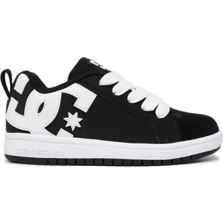 DC Court Graffik Black White Shoes Sneakers - Svart/Vit