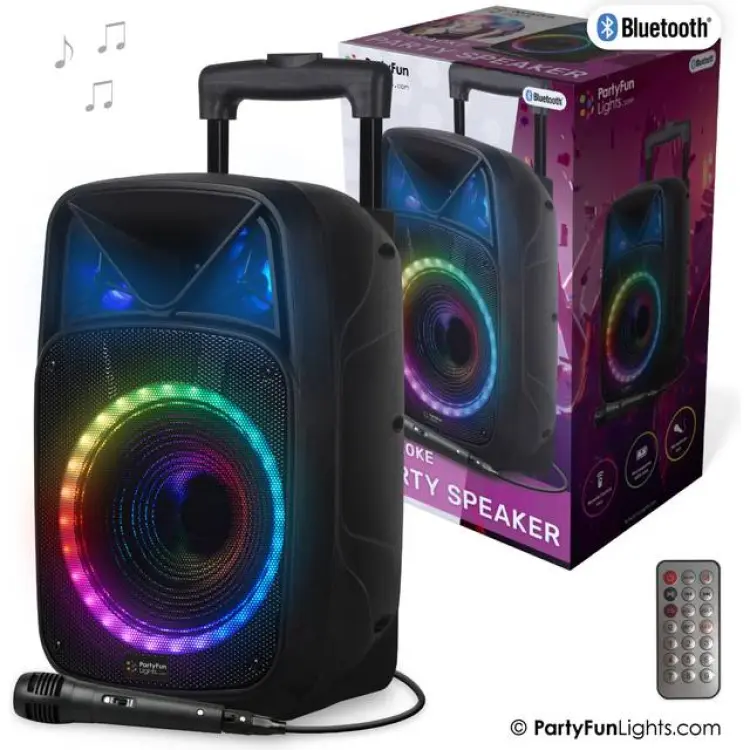 Nielsen Light Karaoke Party Speaker with Handtag och Hjul