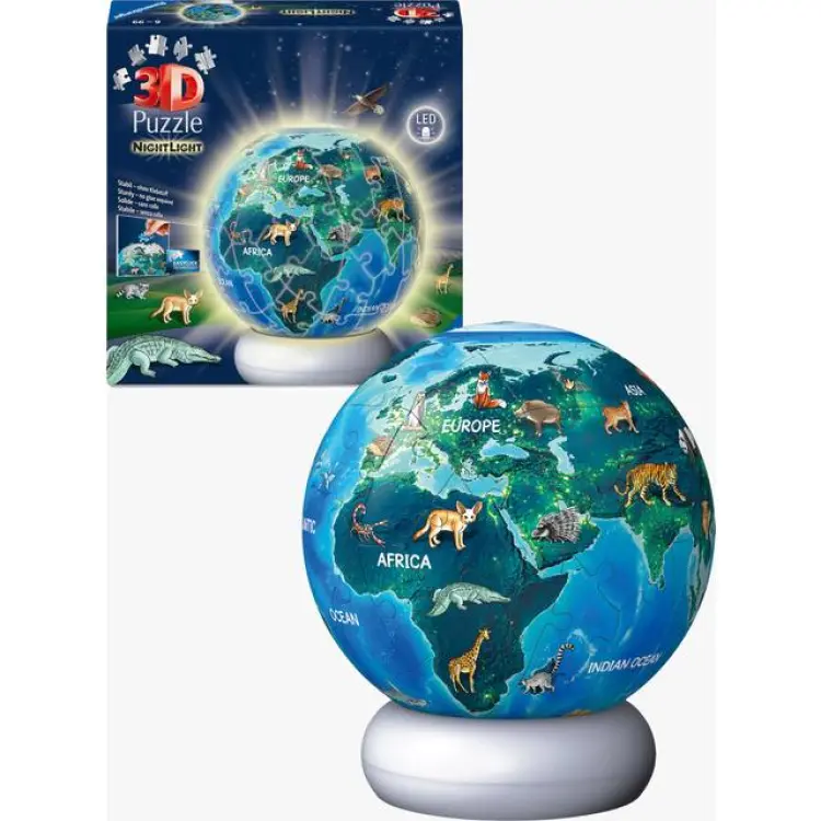 Ravensburger Pusselboll Nattlampa Jorden 72 Bitar