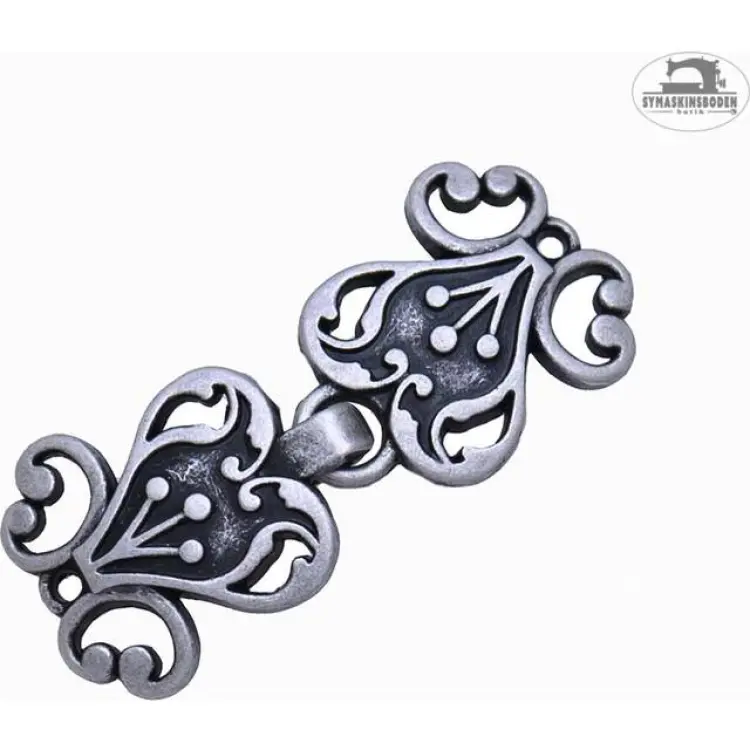 Norsk Spänne 45 Mm Antiksilver