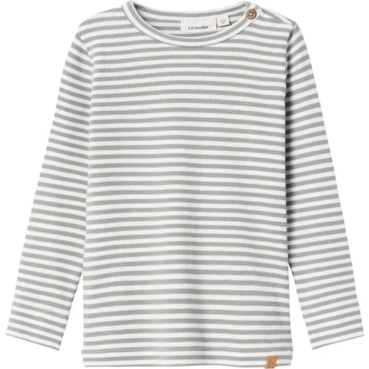 Lil'Atelier Limestone Gago Kre Slim Blus Noos - Limestone