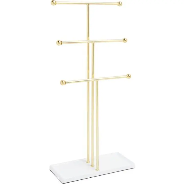 Umbra Trigem Jewelry Stand - White/Brass