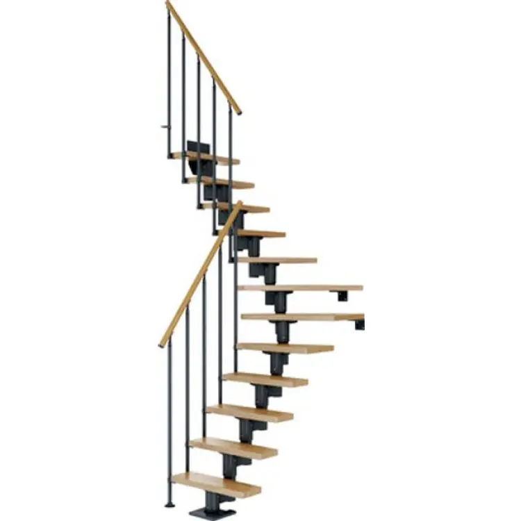Pertura L-trappa Spiros ek antracit 13 steg B:79 cm