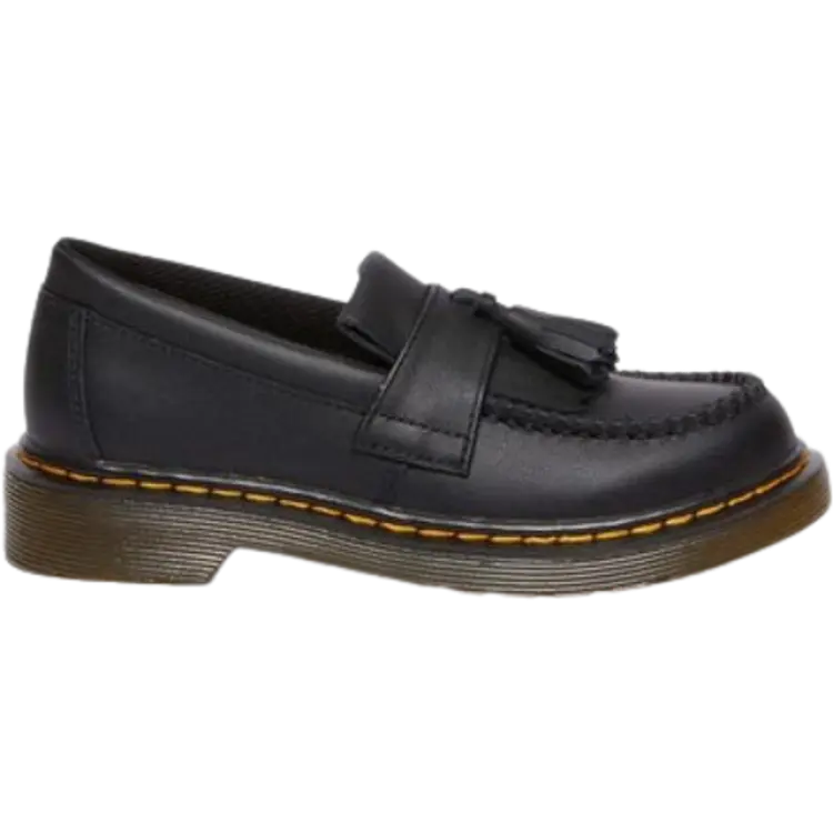 Dr. Martens Junior Adrian Softy T Leather Tassel Loafers - Black
