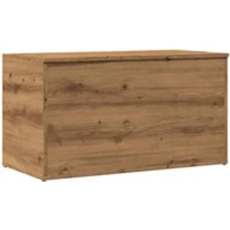 vidaXL Förvaringskista Ek 84x42x46 cm Kista
