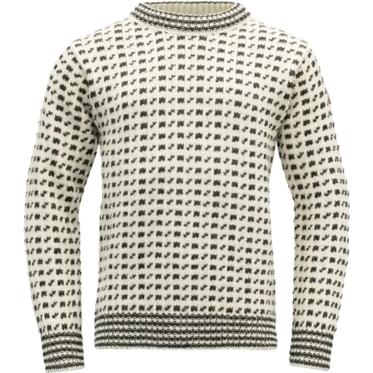 Devold Original Islender Wool Sweater - Offwhite/Anthracite