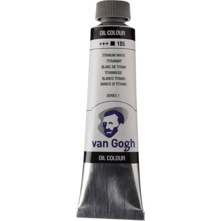 Royal Talens Van Gogh Oil Colour Tube 40 ml Titanium White (Safflower Oil) 105