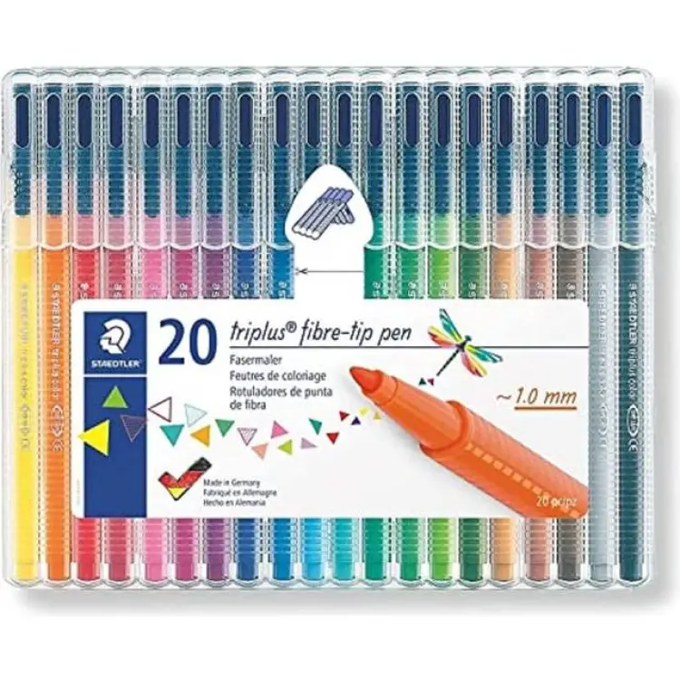 Staedtler Triplus Color 323 Triangular Fibre Tip Pen 20-pack