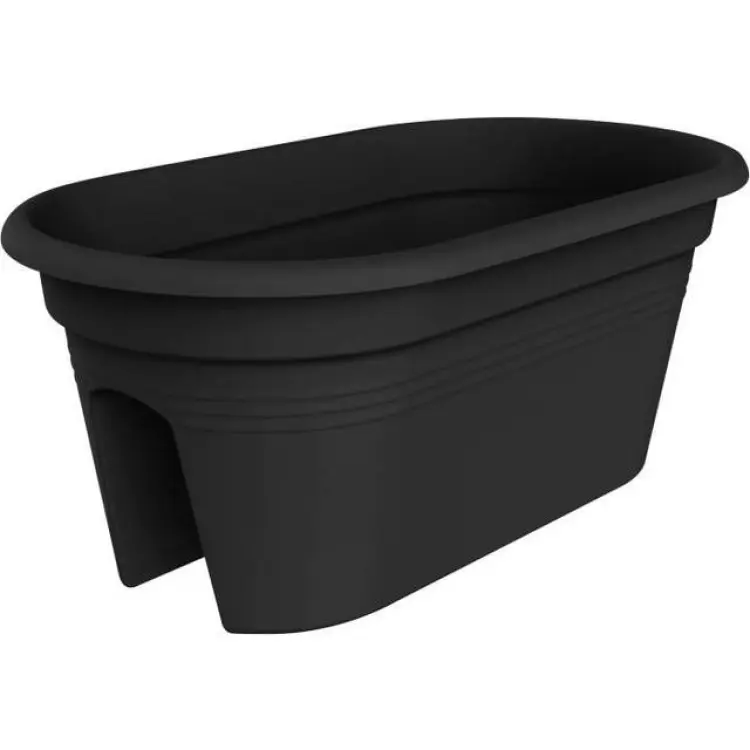 Elho Green Basics Flower Bridge Pot - Living Black 55cm