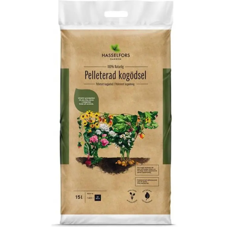 Hasselfors Garden Kogödsel Pelleterad 15L
