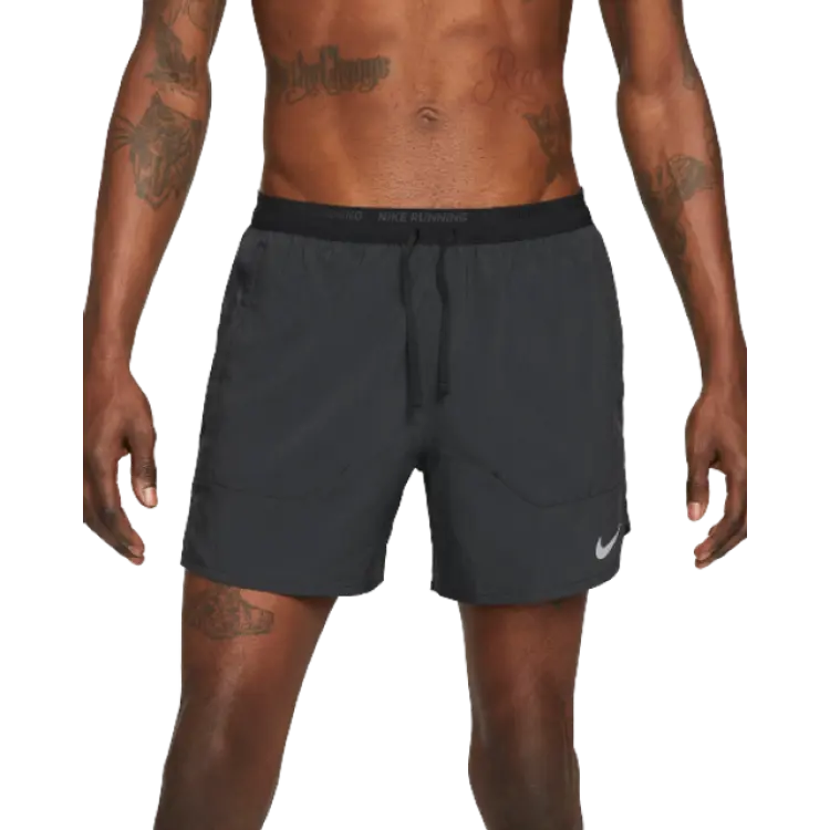 Nike Men's Dri-Fit Stride 5" Brief-Lined Running Shorts - Black