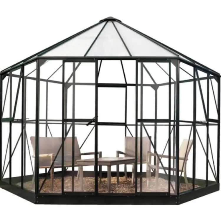 Halls Greenhouses Atrium 9m² Aluminium Glas