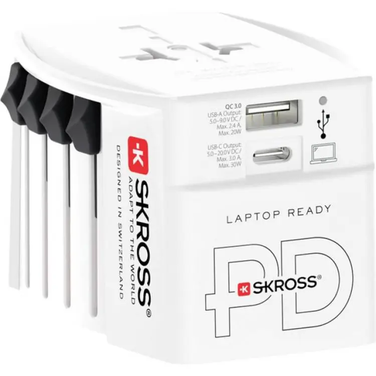 Skross Universal Reseadapter USB-A USB-C 30W