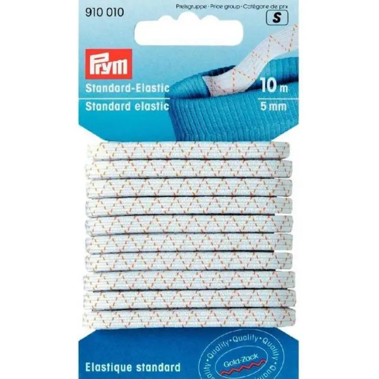 Prym Resårkarta 5,0 mm x 10 meter Vit