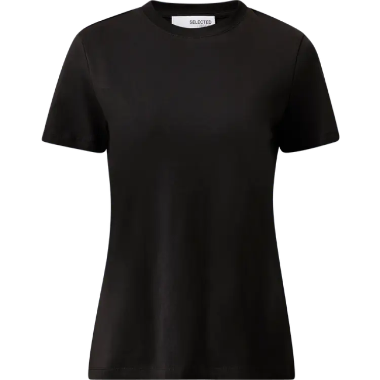 Selected Klassiska T-shirt Svart