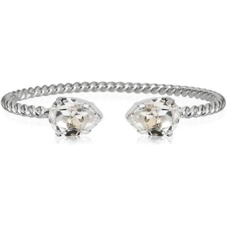 Caroline Svedbom Mini Drop Bracelet - Silver/Transparent