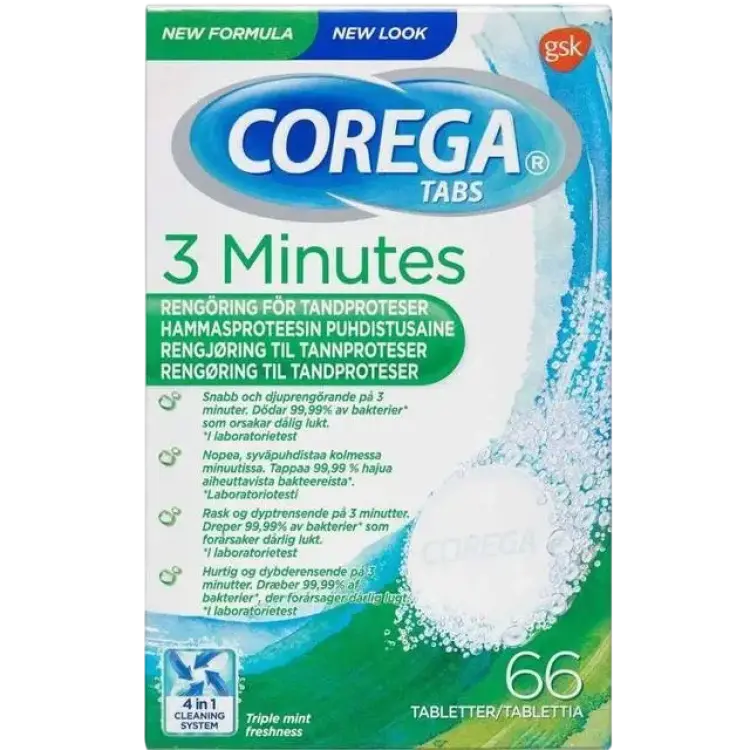 Corega 3 Minutes Tablets
