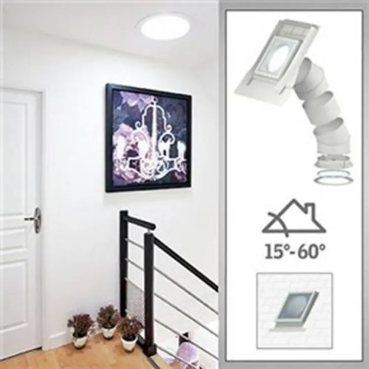 Velux Ljustunnel TLR slätt tak fast rör Ljustunnel