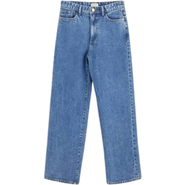 Lindex Wide Hanna Cropped Jeans - Denim Blue